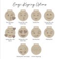 Engraved Wooden Emoji Keyring