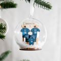 Personalised 3D Wooden Family Football Shirts Bauble