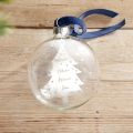 Family Christmas Tree Foiled Glass Bauble