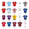Team Colours Football Shirt Keyring