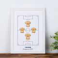 Personalised Family Football Team Print
