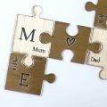 Metallic Family Puzzle Pieces A5 Print