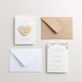Gold Leaves Foiled Save the Date Card