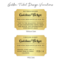 Celestial Golden Ticket With Gift Box
