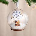 Hot Air Balloon First Christmas Baby Details Bauble