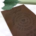 Leather Anniversary Engraved Time Print