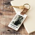 'Neutrals' Leather Photo Memory Keyring