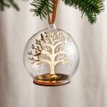 Metallic Mirror Personalised Family Tree Bauble