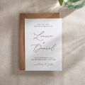 White Modern Elegance Save The Date with Script Names