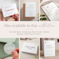 Moon & Stars Foiled Script Table Number Cards
