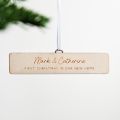 Personalised Street Sign Christmas Hanging Decoration
