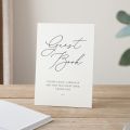 Modern Calligraphy Personalised Wedding Guest Book