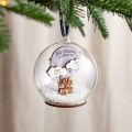 Twins First Christmas Hot Air Balloon Baby Details Bauble