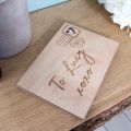 Engraved Wooden Love Letter