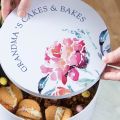 Watercolour Floral Personalised Cake Tin