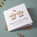 Wooden Football Shirts Couples Card