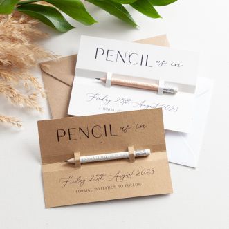 Simple Elegance 'Pencil Us In' Save the Date