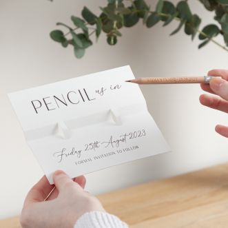 Simple Elegance 'Pencil Us In' Save the Date