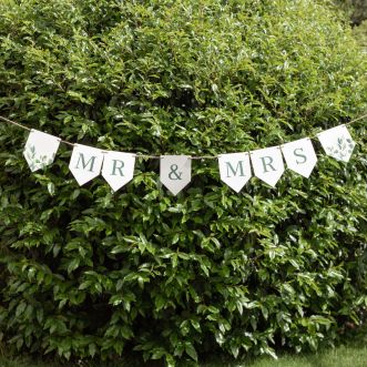 Eucalyptus Personalised Wedding Bunting