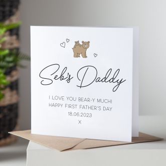 Bear & Cub First Father's Day Card