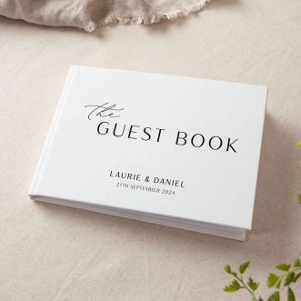 Personalised Modern Wedding Guest Book