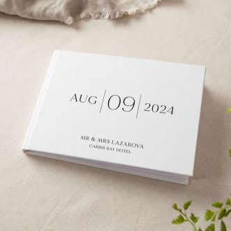 Personalised Date Wedding Guest Book