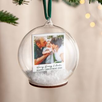 Family Photo Memory Bauble