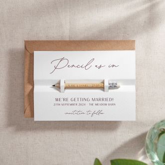 Modern Elegance 'Pencil Us In' Save the Date