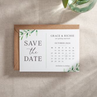 White Olive Save the Date