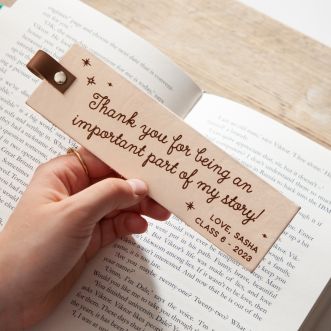 Part of My Story Leather Bookmark