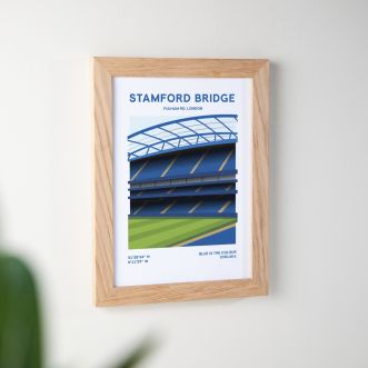 Minimal Football Stadium Framed Print