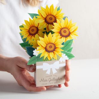 Pop Up Sunflower Bouquet Card