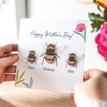 3D Bee Family Keepsake Card