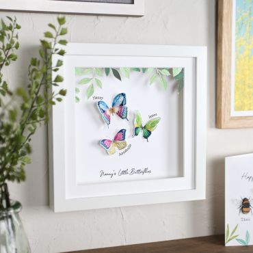 3D Butterfly Family Print