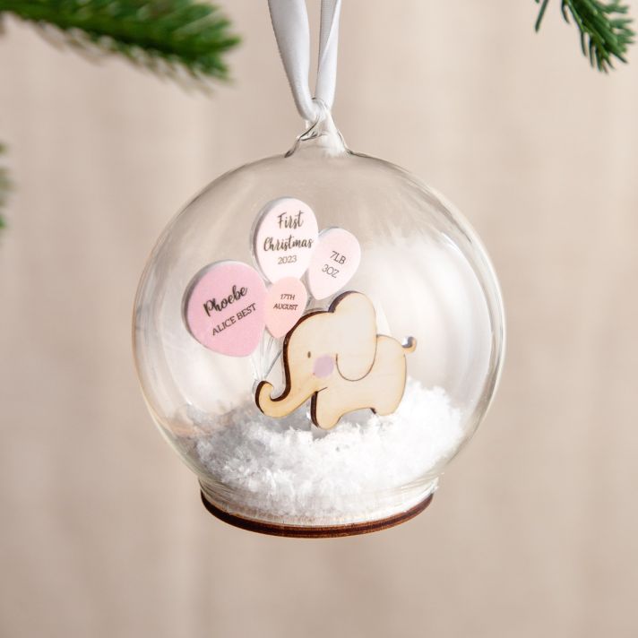 First Christmas Baby Details Bauble